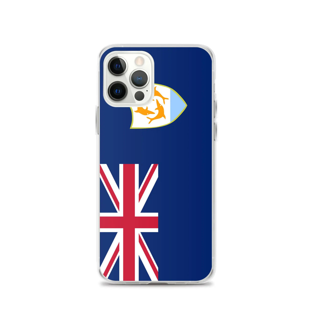 Coque iphone drapeau anguilla souple antichoc transparente
