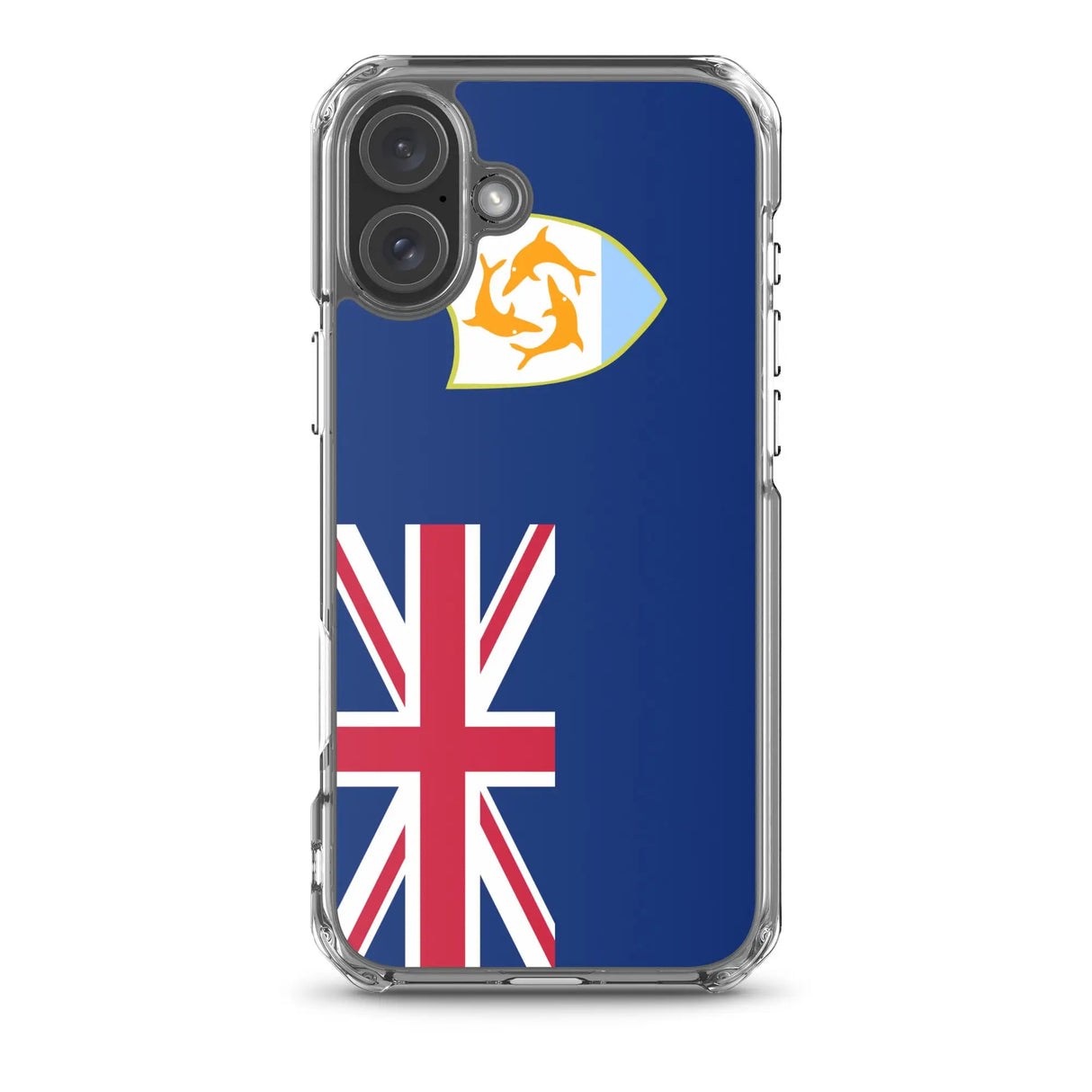 Coque iphone drapeau anguilla souple antichoc transparente