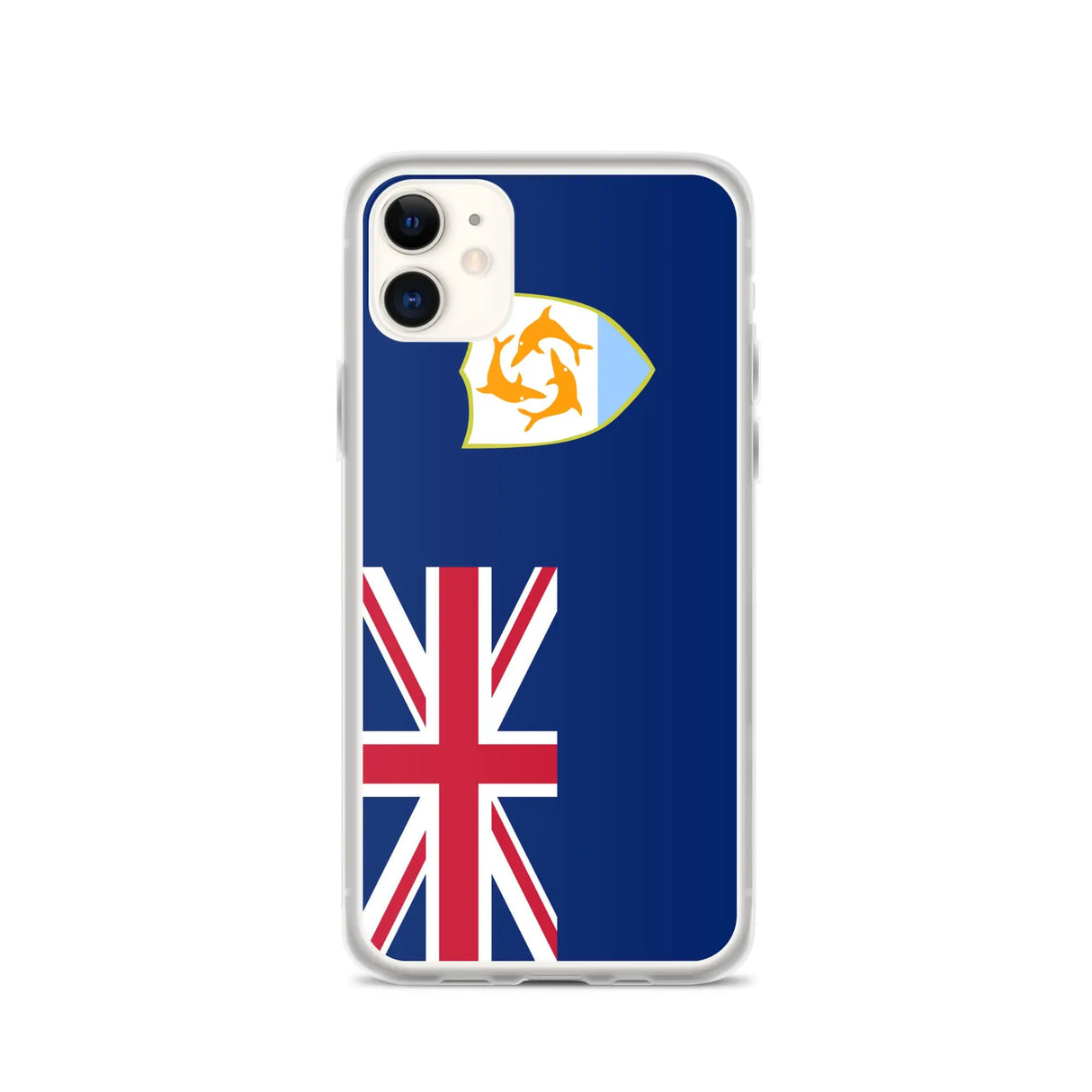 Coque iphone drapeau anguilla souple antichoc transparente