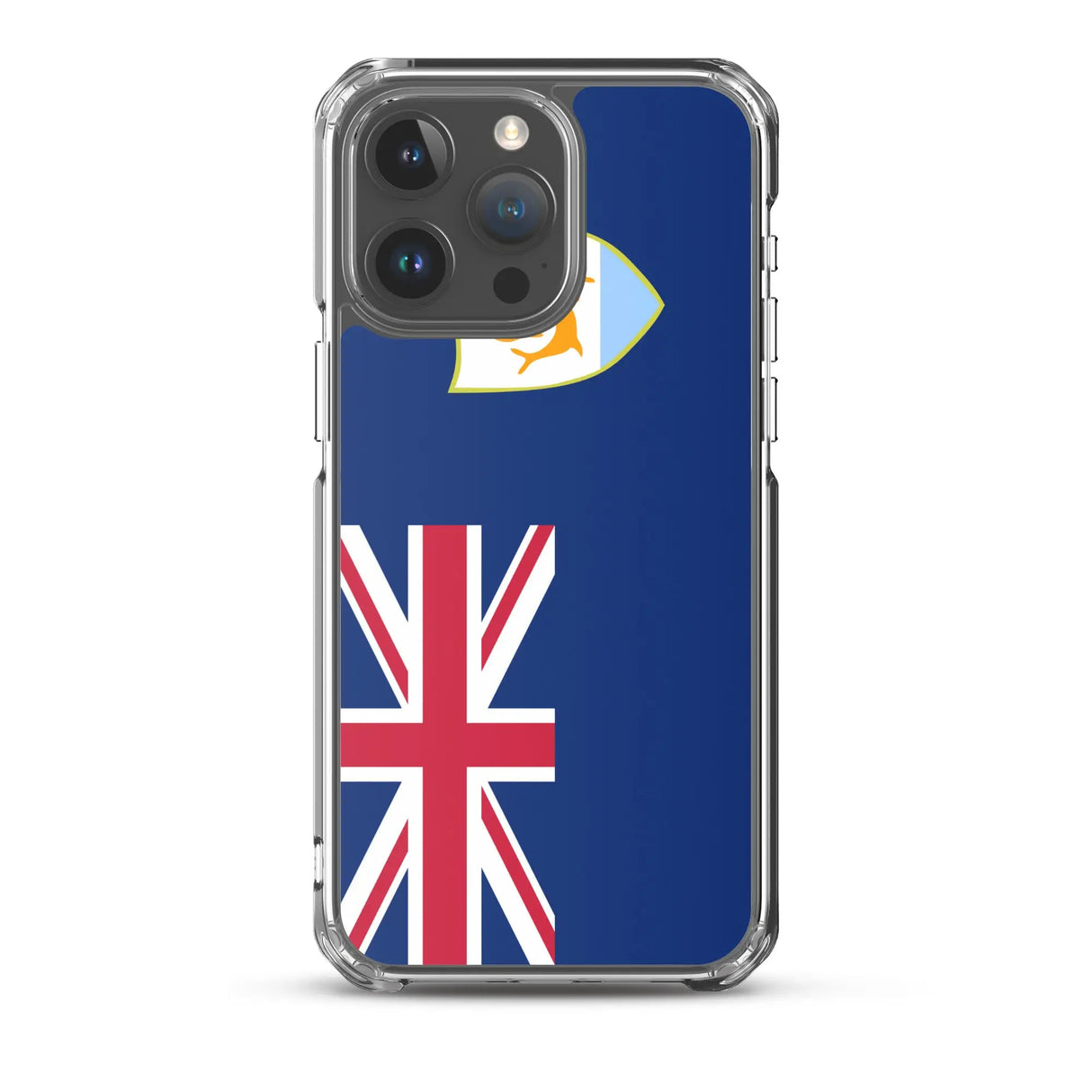 Coque iphone drapeau anguilla souple antichoc transparente