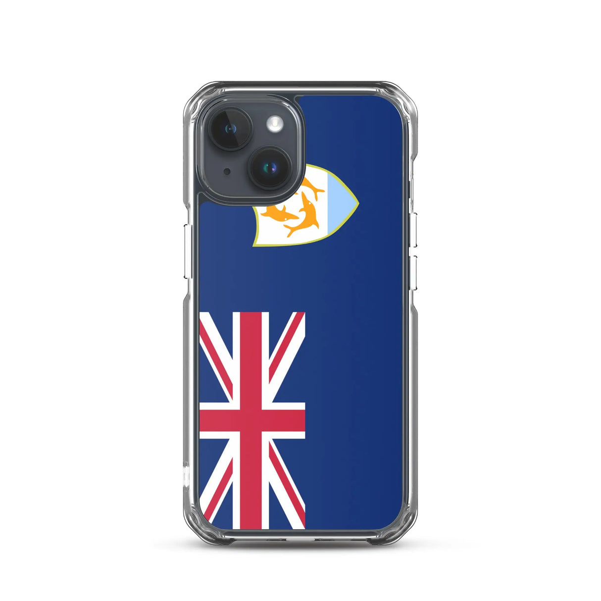 Coque iphone drapeau anguilla souple antichoc transparente