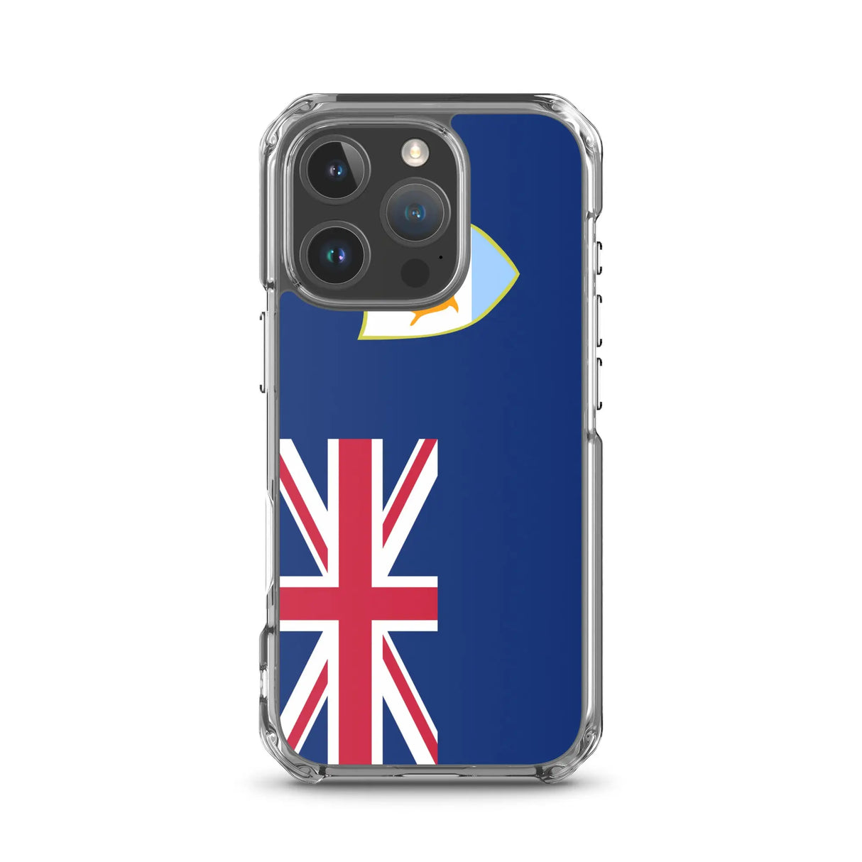 Coque iphone drapeau anguilla souple antichoc transparente