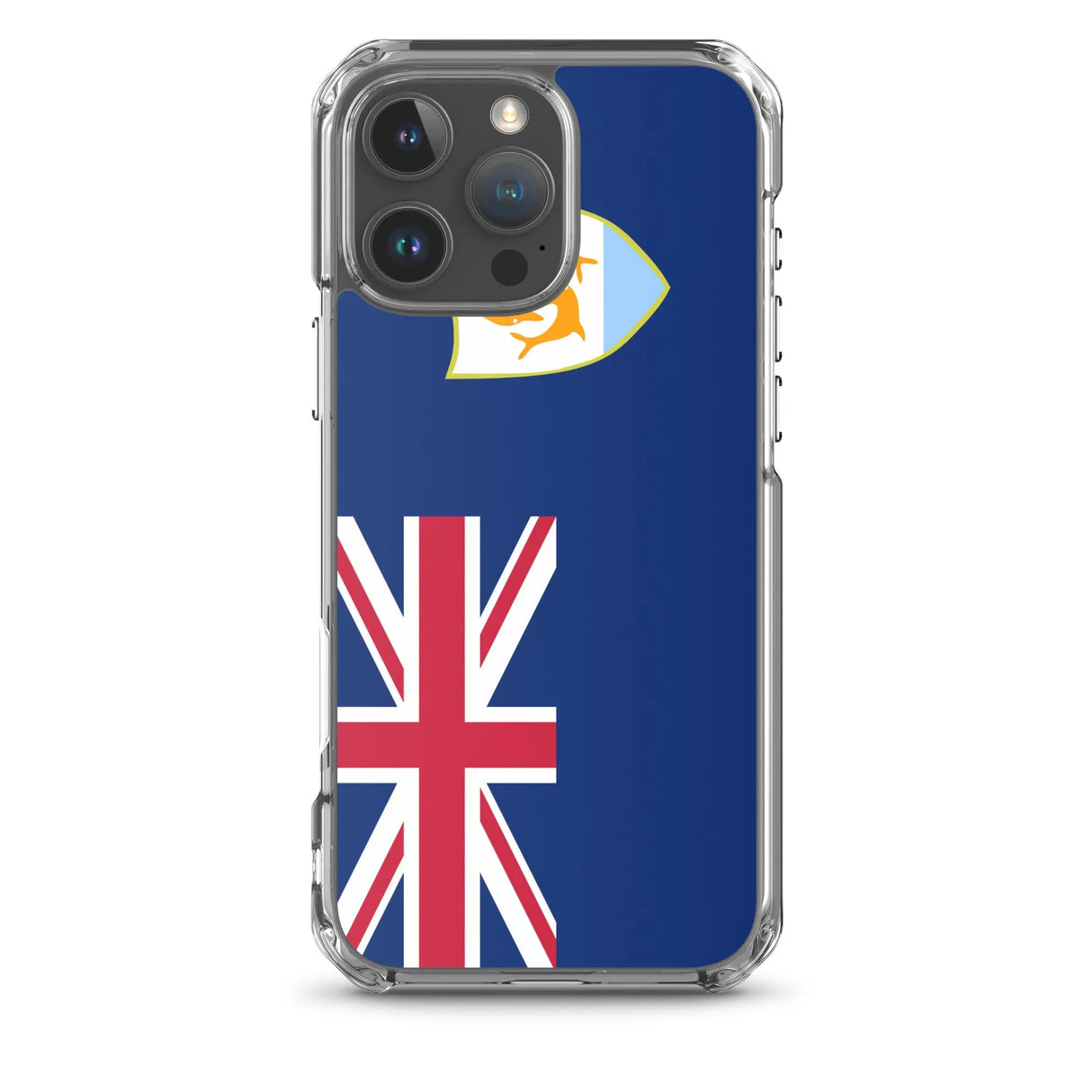 Coque iphone drapeau anguilla souple antichoc transparente