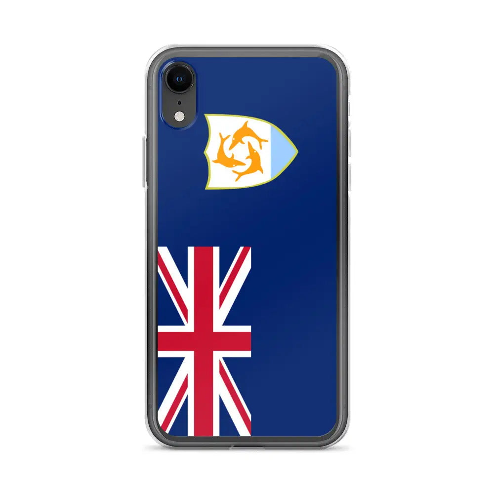 Coque iphone drapeau anguilla souple antichoc transparente