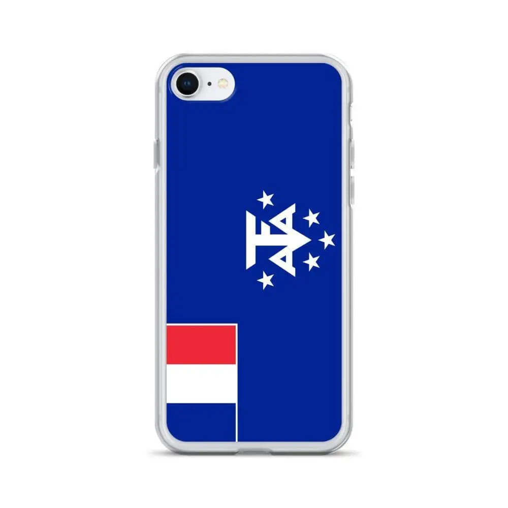 Coque iphone drapeau antarctique française souple antichoc