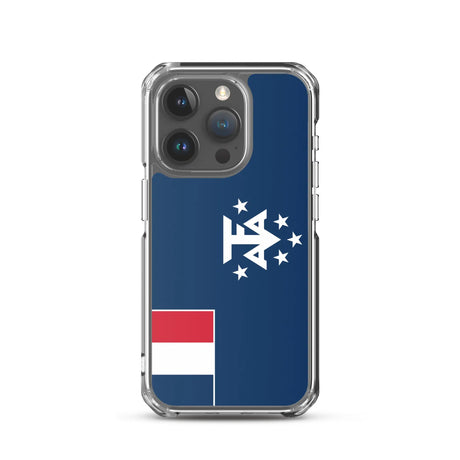 Coque iphone drapeau antarctique française souple antichoc