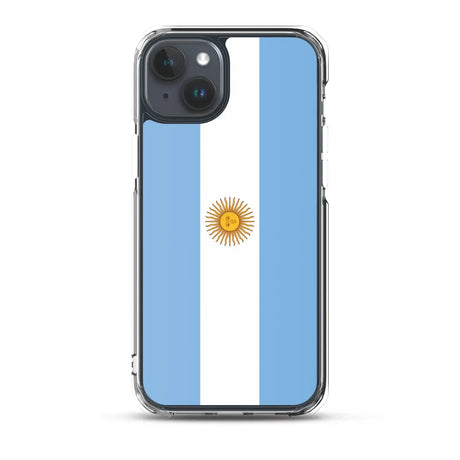 Coque iphone drapeau argentine souple antichoc transparente
