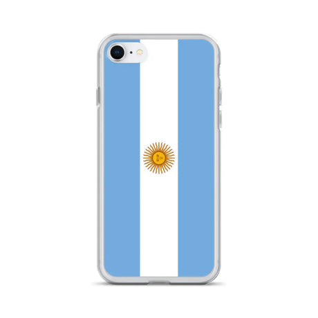 Coque iphone drapeau argentine souple antichoc transparente