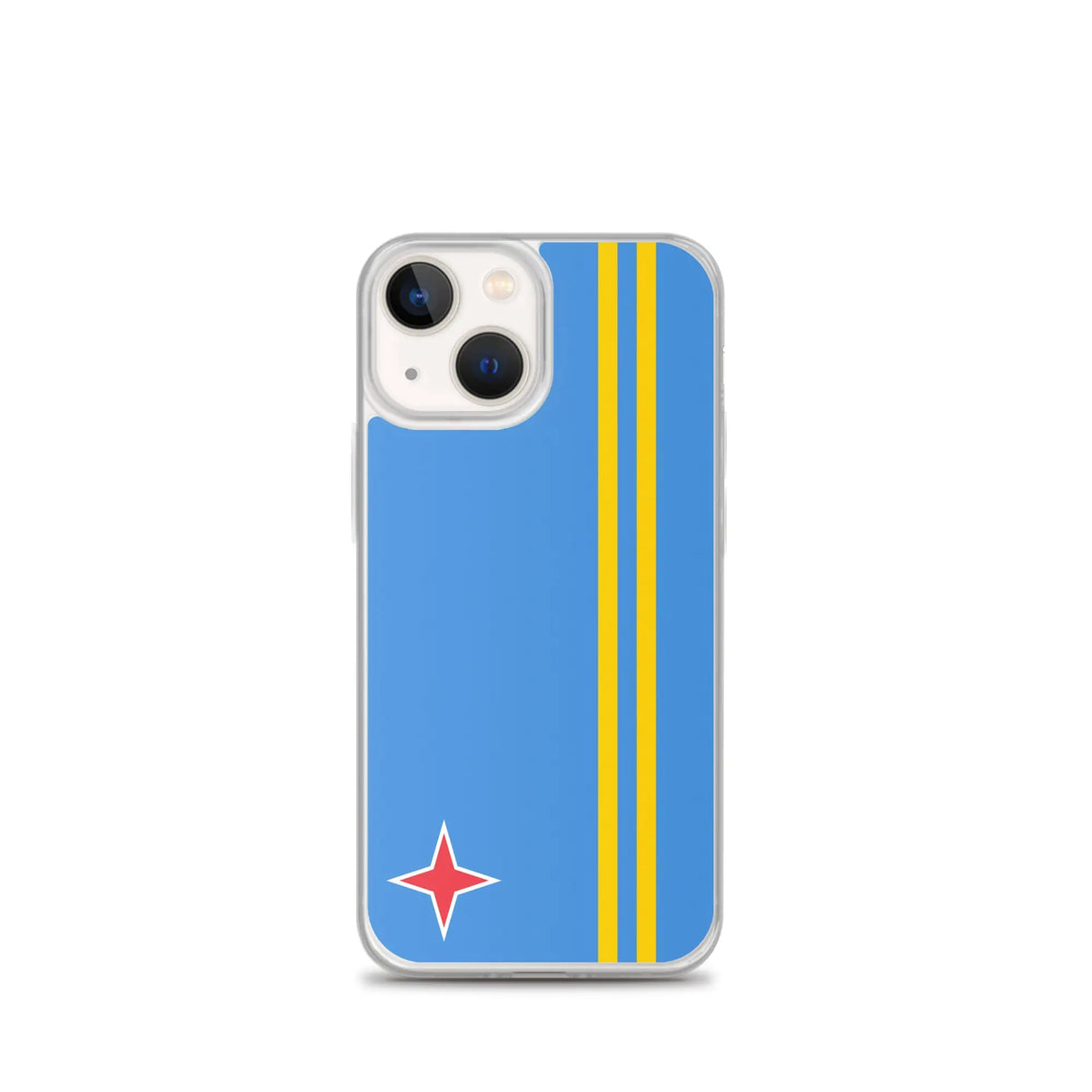 Coque iphone drapeau aruba souple antichoc transparente