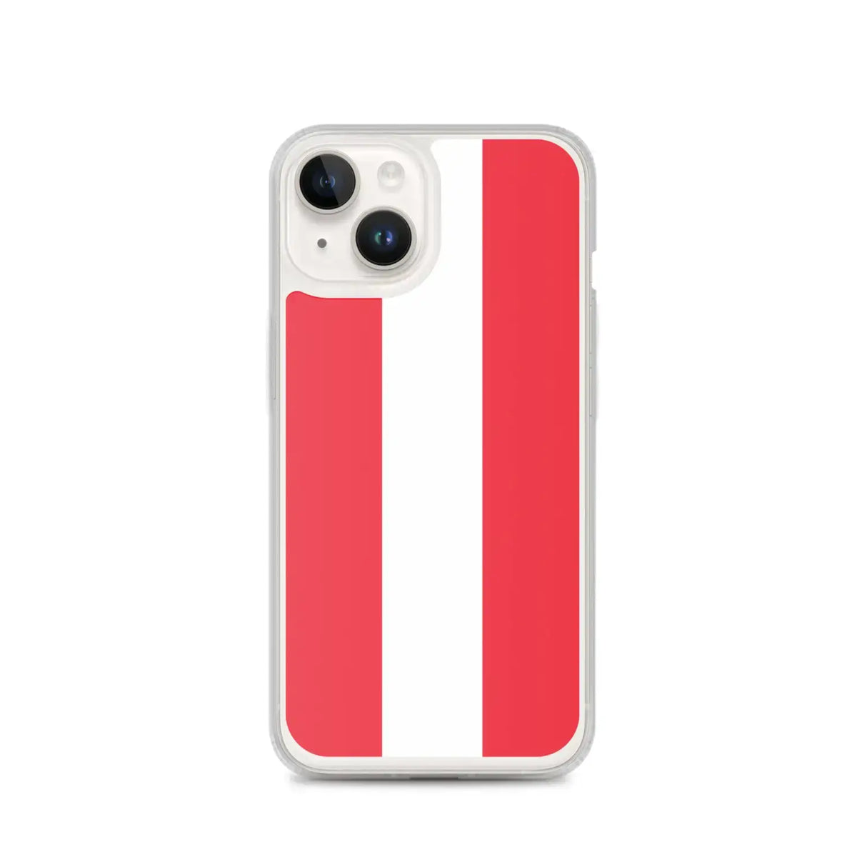 Coque iphone drapeau autriche souple antichoc transparente