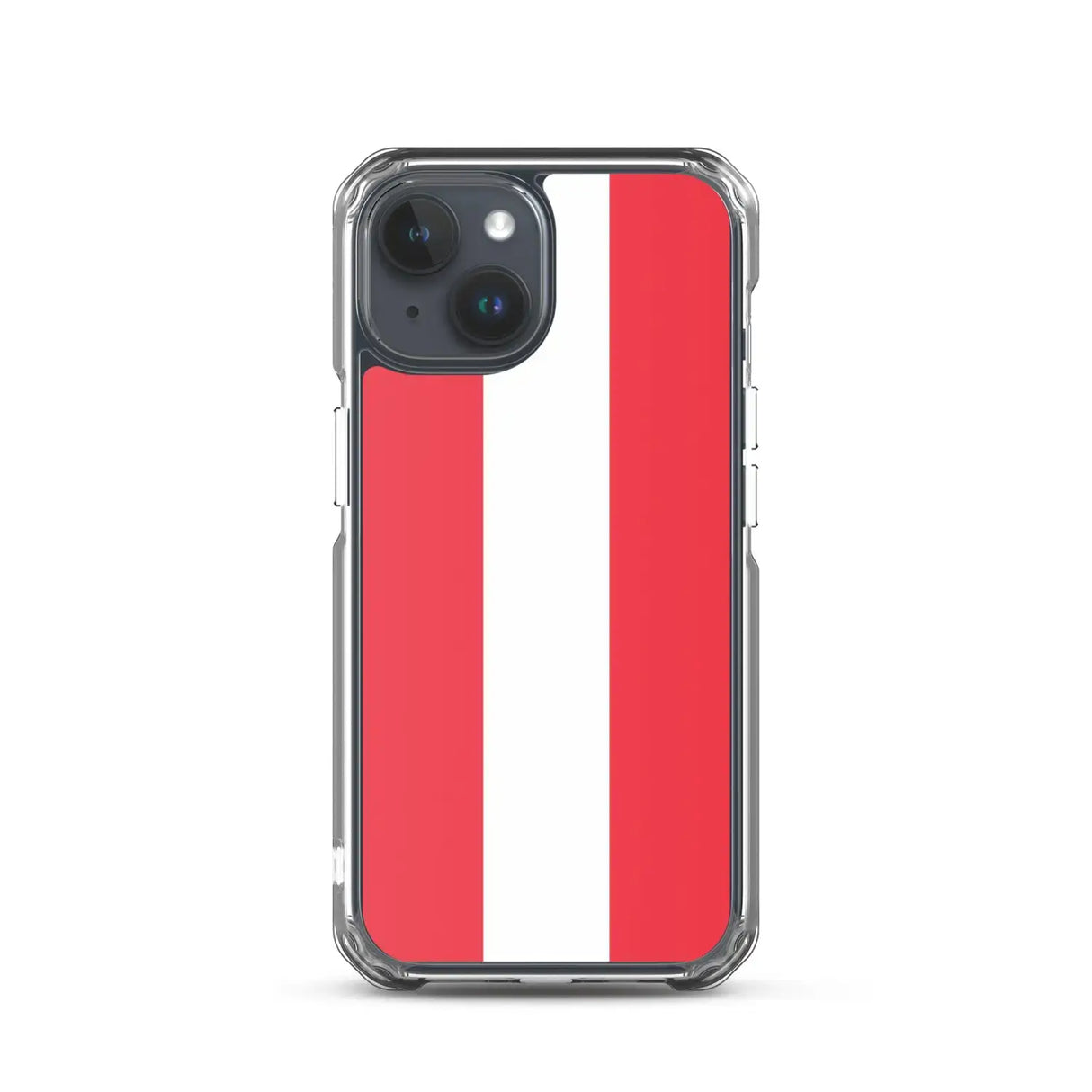 Coque iphone drapeau autriche souple antichoc transparente