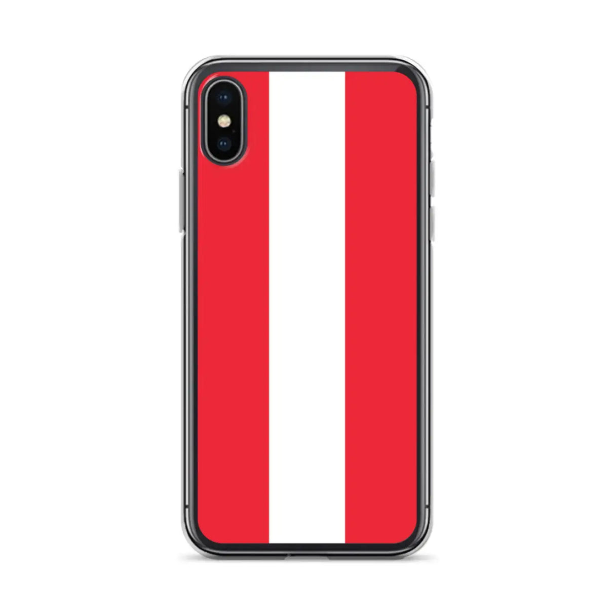 Coque iphone drapeau autriche souple antichoc transparente