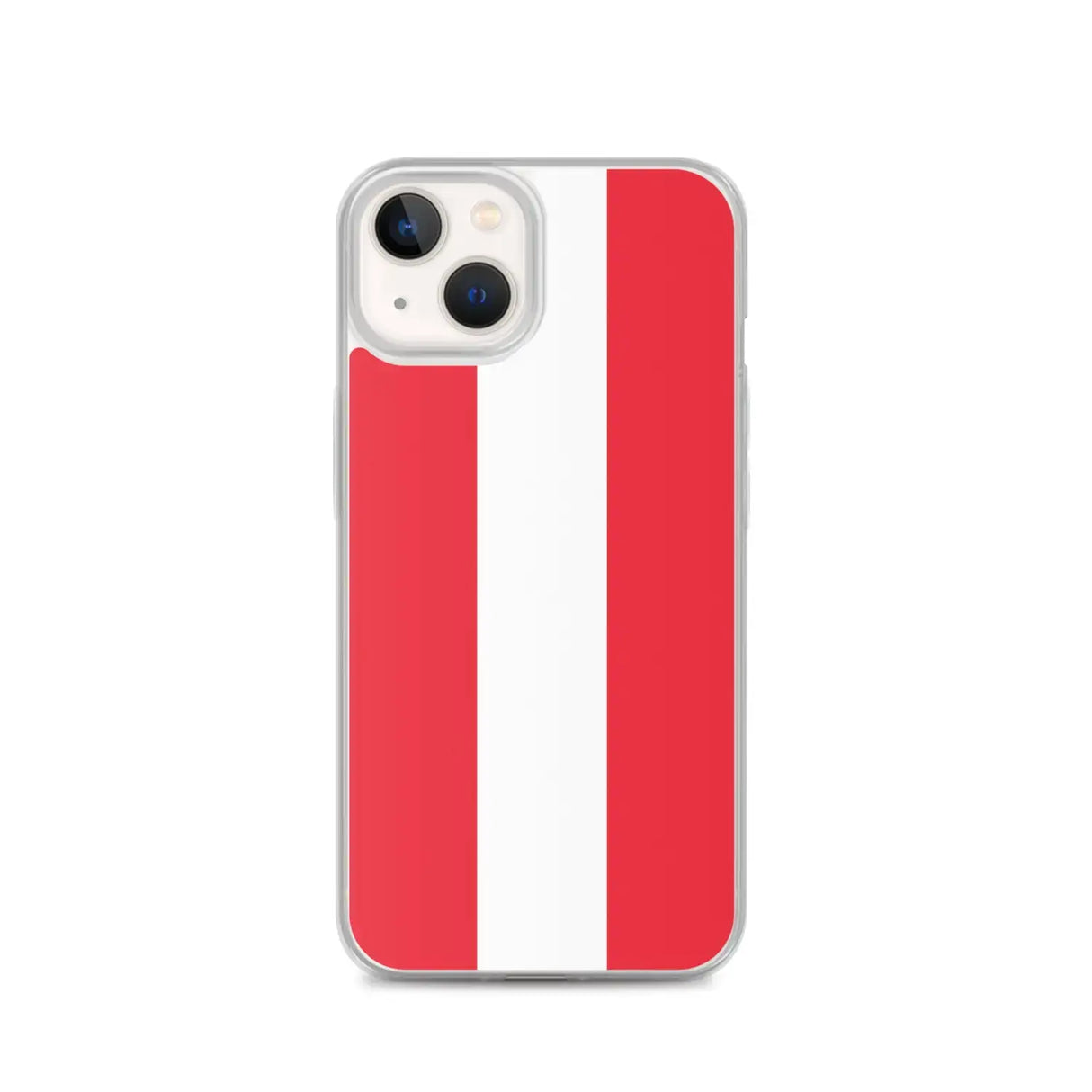 Coque iphone drapeau autriche souple antichoc transparente