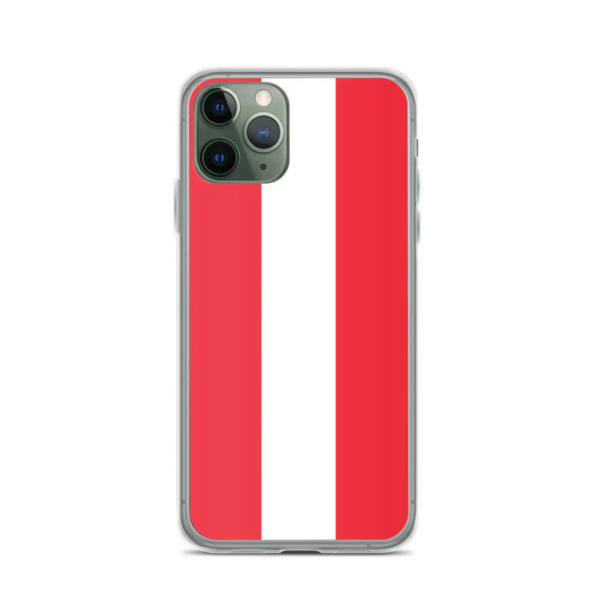 Coque iphone drapeau autriche souple antichoc transparente
