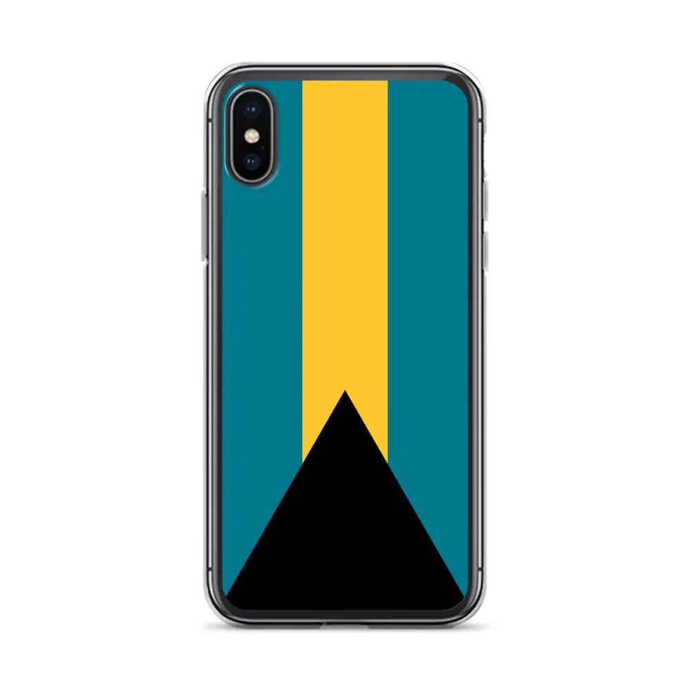 Coque iphone drapeau bahamas souple antichoc transparente