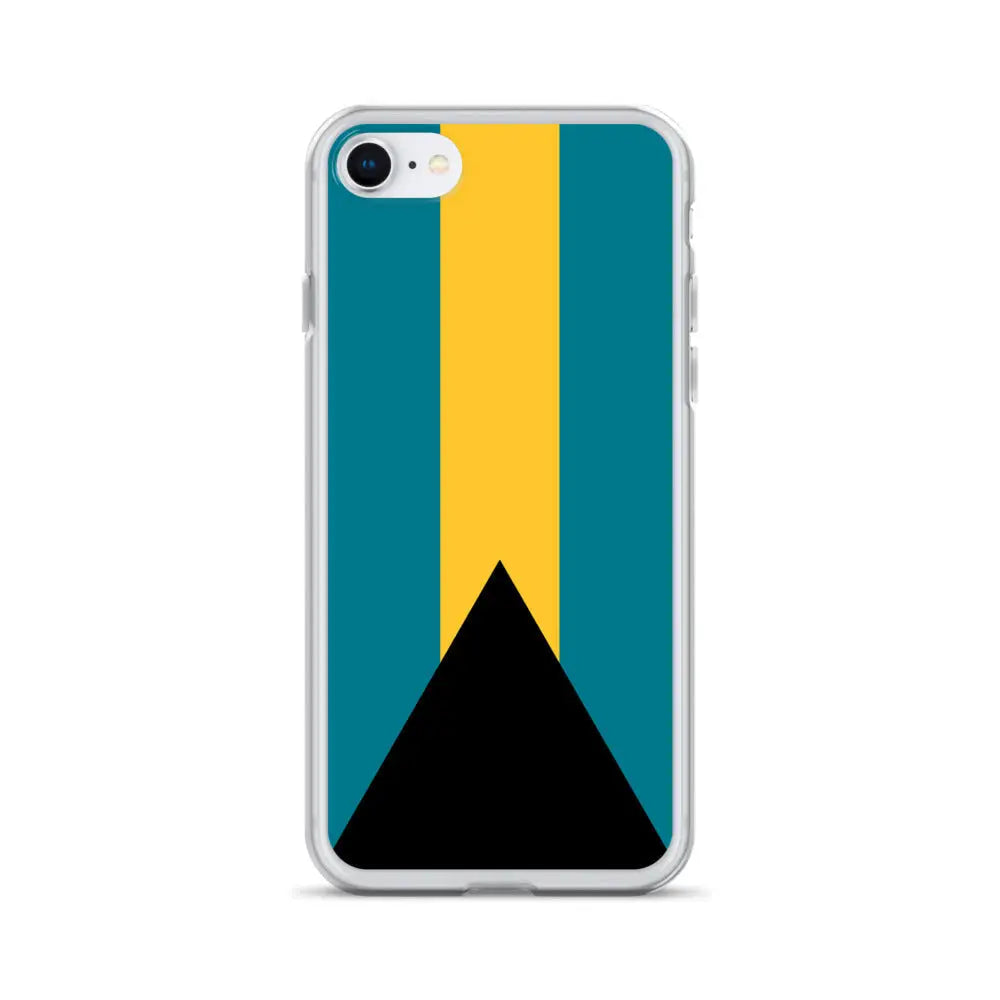 Coque iphone drapeau bahamas souple antichoc transparente