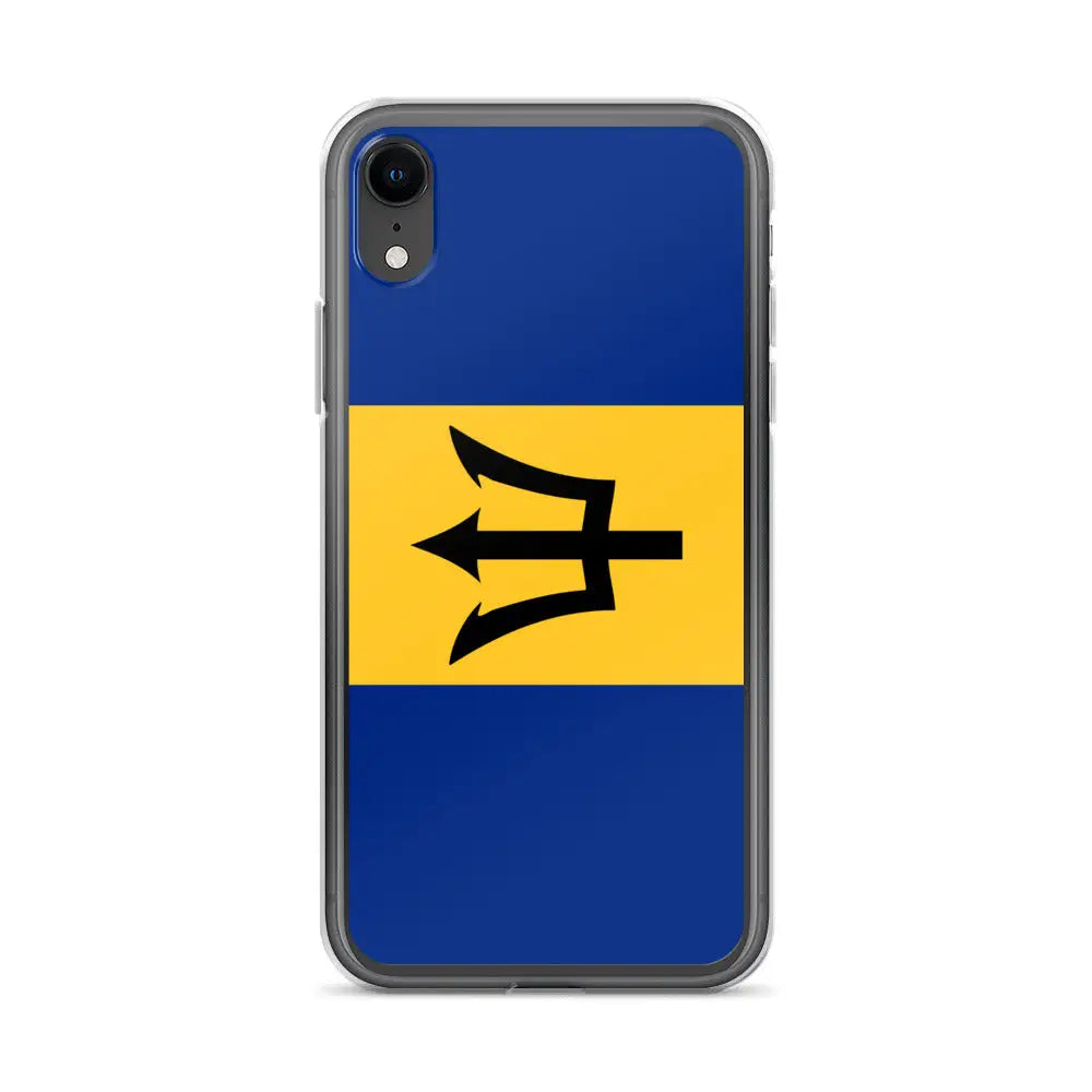 Coque iphone drapeau barbade souple antichoc transparente