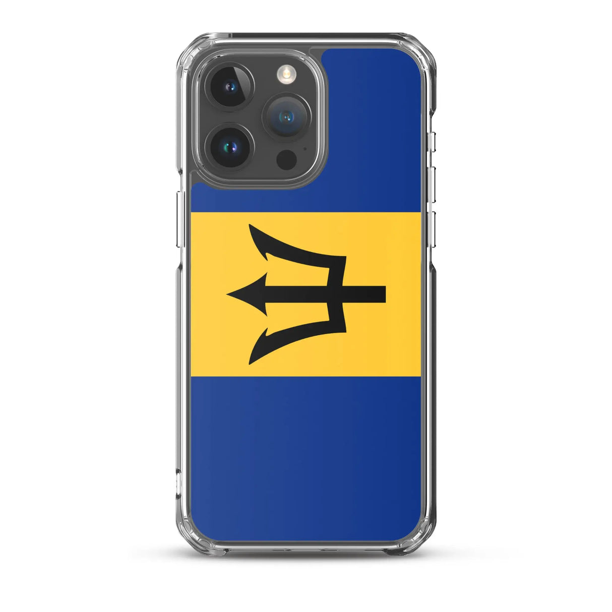 Coque iphone drapeau barbade souple antichoc transparente