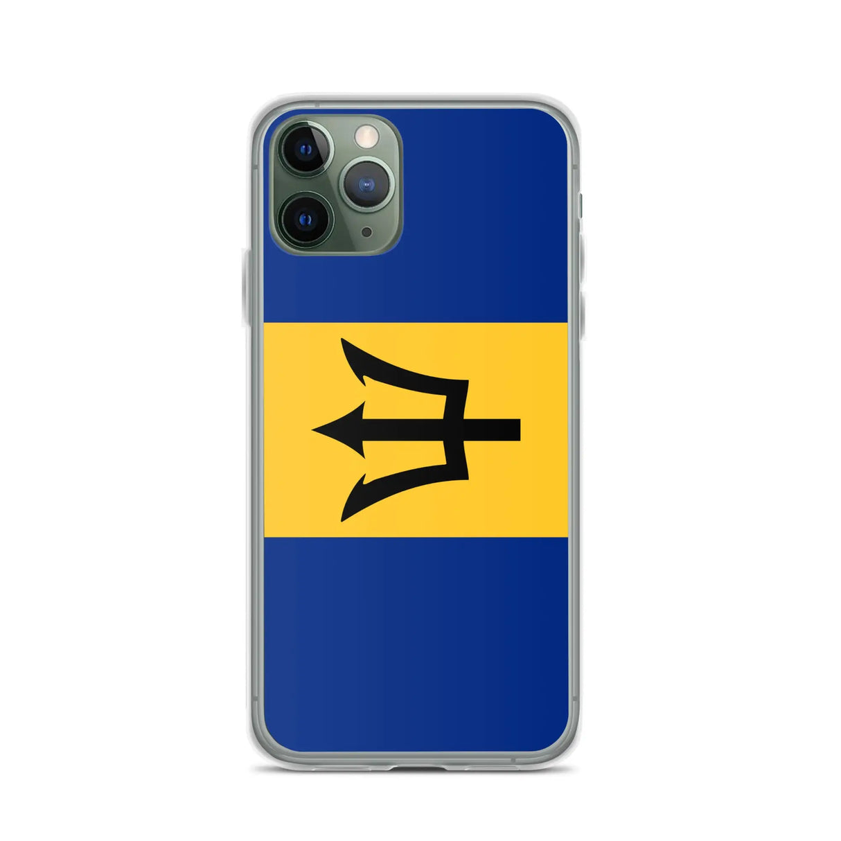 Coque iphone drapeau barbade souple antichoc transparente