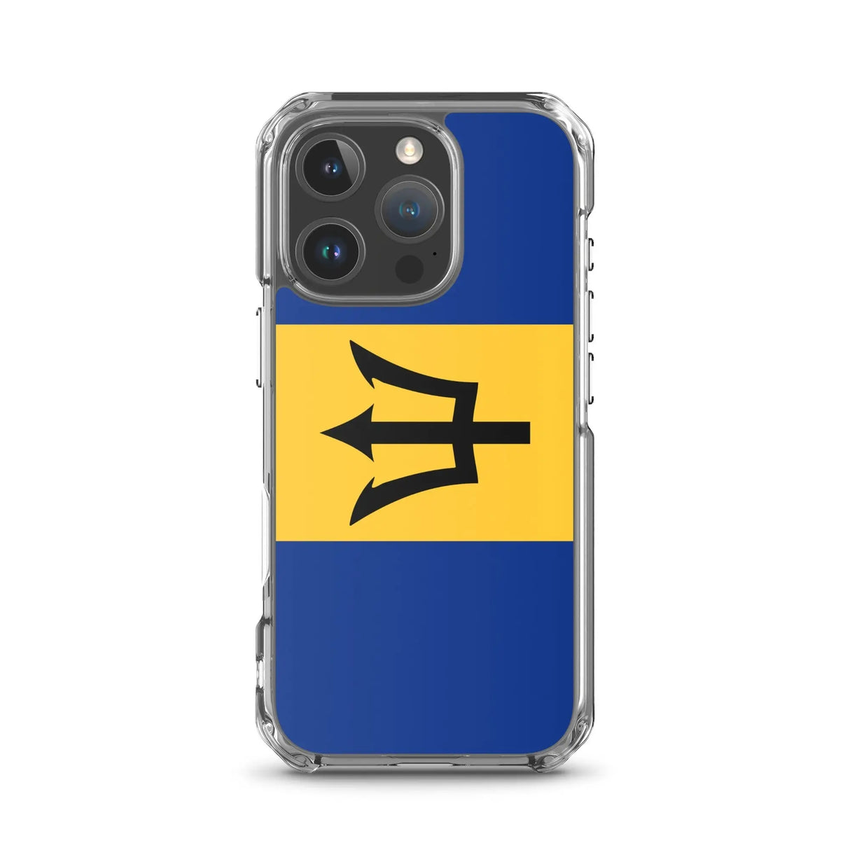 Coque iphone drapeau barbade souple antichoc transparente