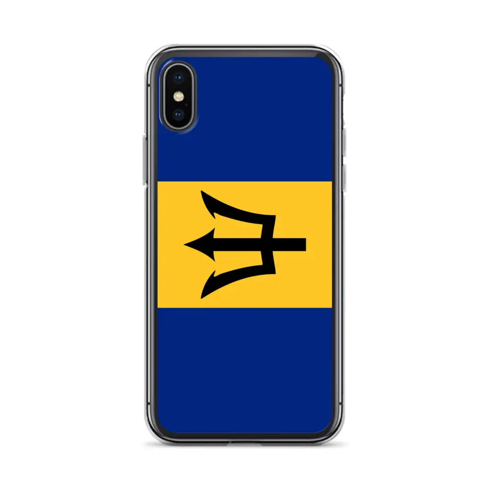 Coque iphone drapeau barbade souple antichoc transparente