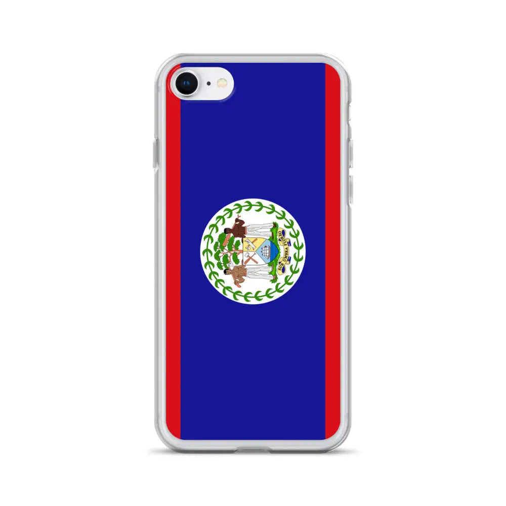 Coque iphone drapeau belize souple résistante antichoc