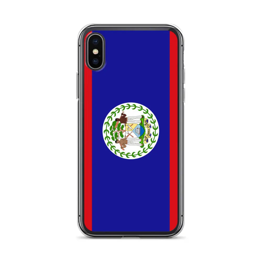 Coque iphone drapeau belize souple résistante antichoc