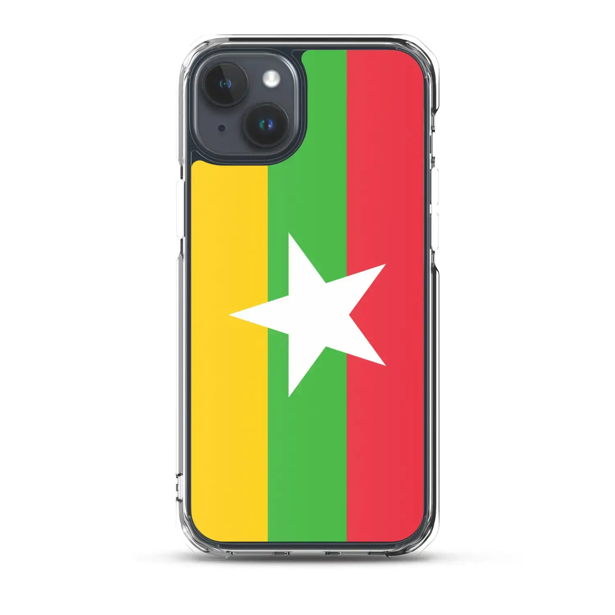 Coque iphone drapeau birmanie souple transparente antichoc