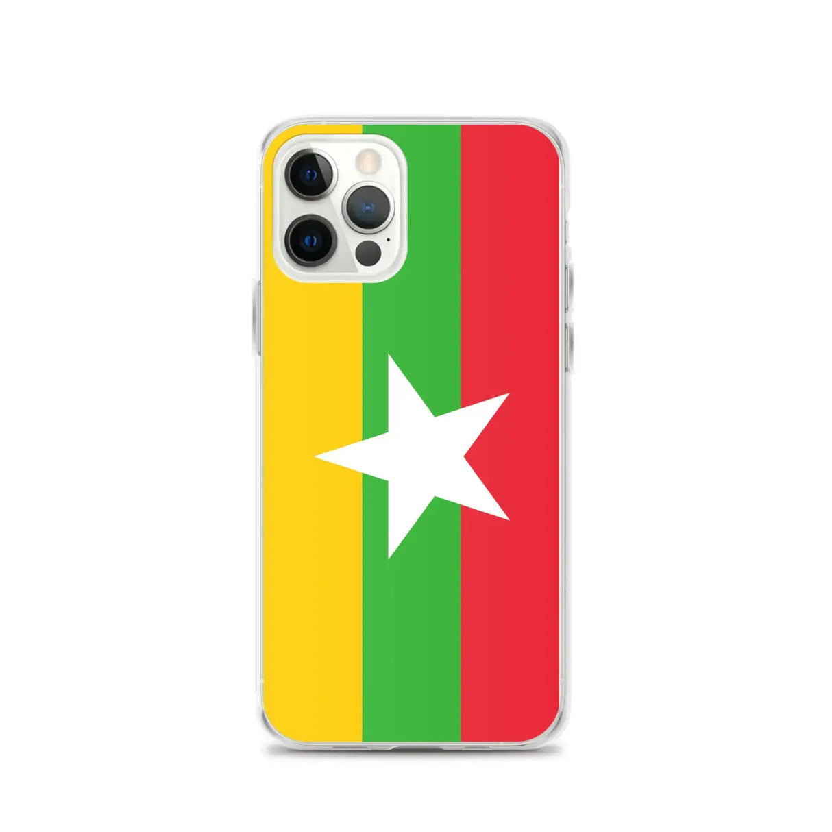 Coque iphone drapeau birmanie souple transparente antichoc