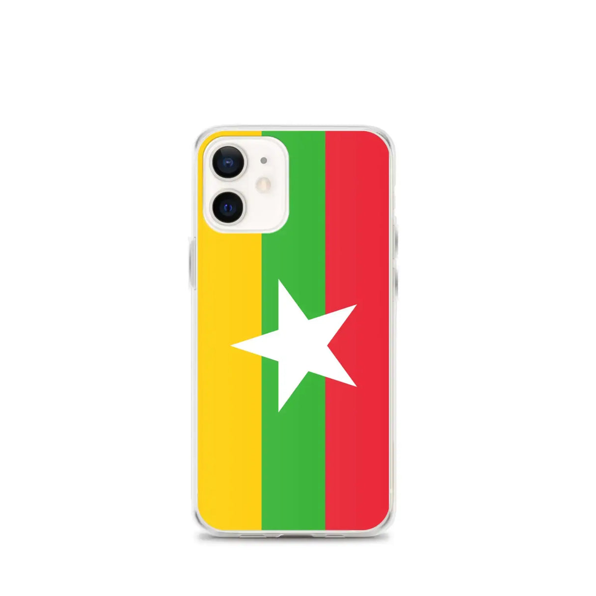 Coque iphone drapeau birmanie souple transparente antichoc