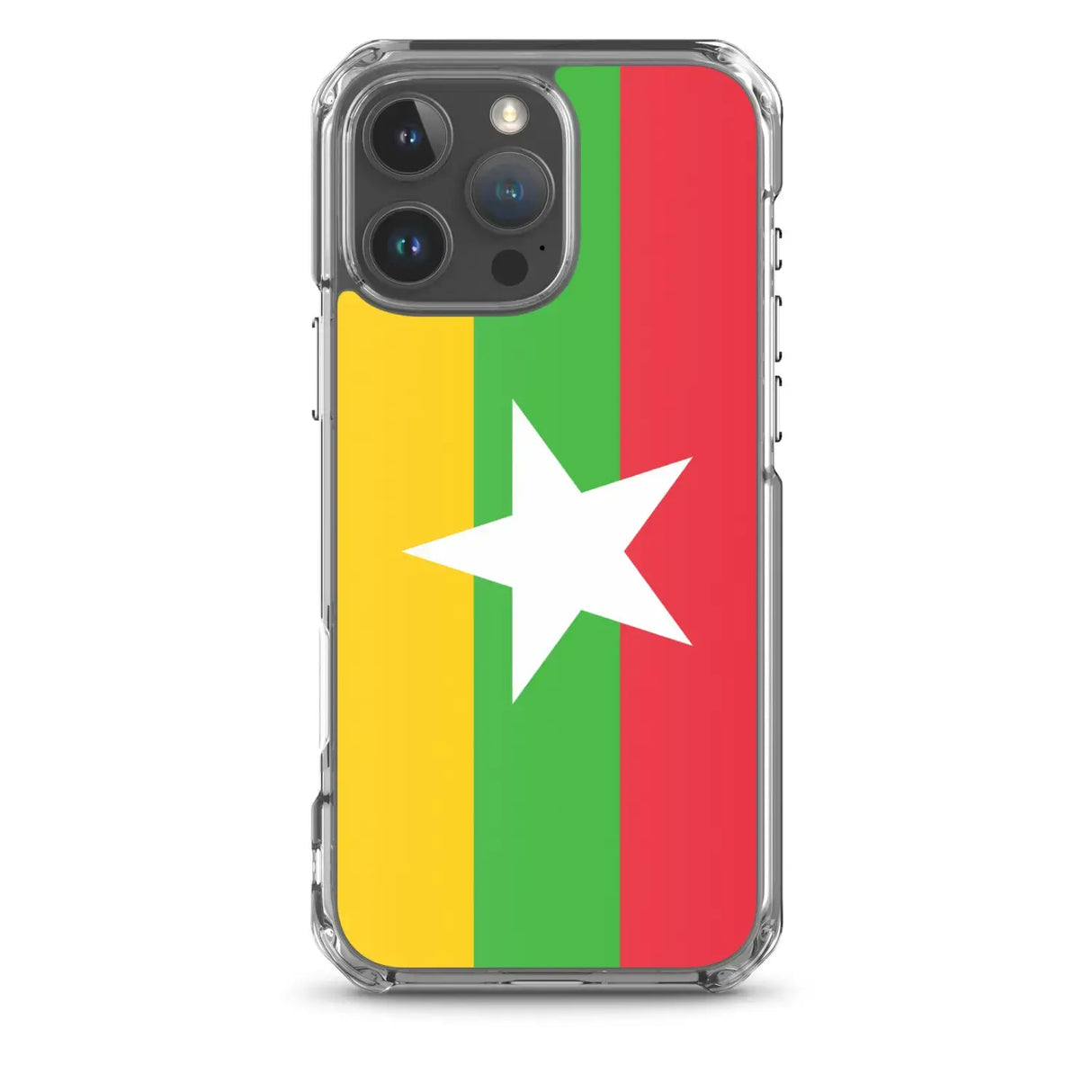 Coque iphone drapeau birmanie souple transparente antichoc