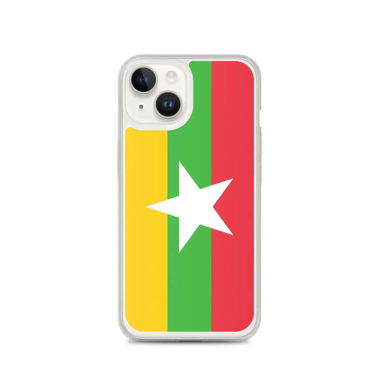 Coque iphone drapeau birmanie souple transparente antichoc