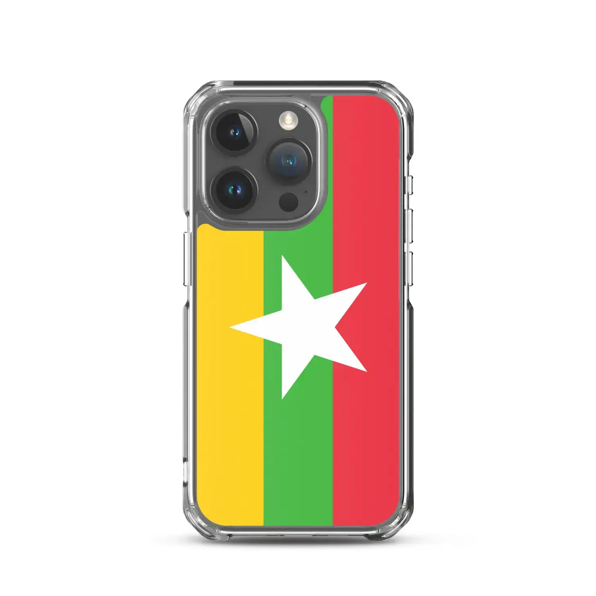 Coque iphone drapeau birmanie souple transparente antichoc
