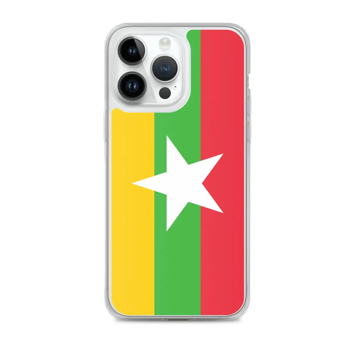 Coque iphone drapeau birmanie souple transparente antichoc