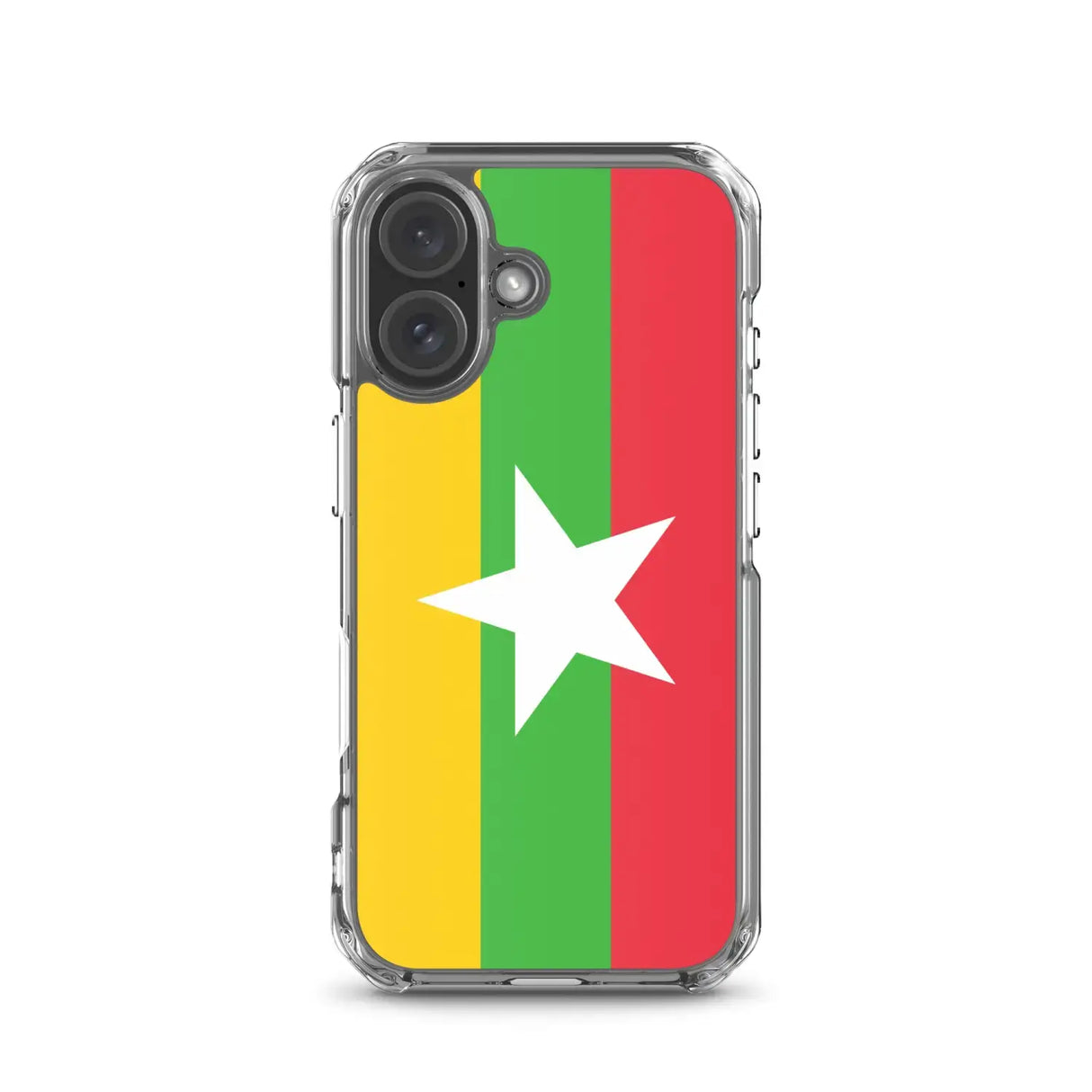 Coque iphone drapeau birmanie souple transparente antichoc