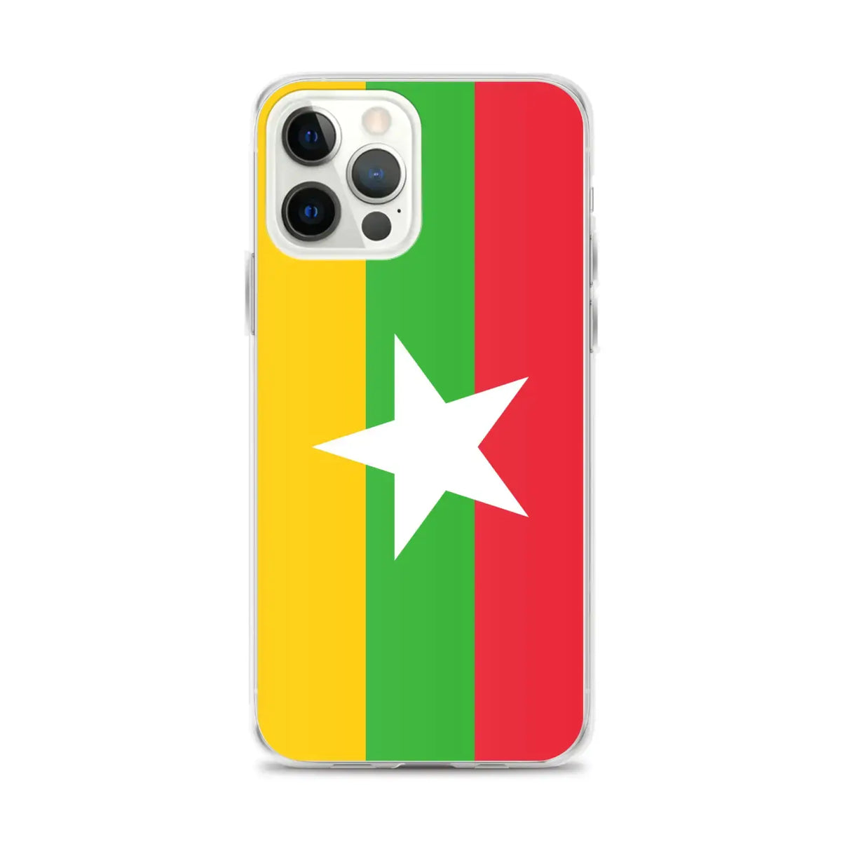 Coque iphone drapeau birmanie souple transparente antichoc