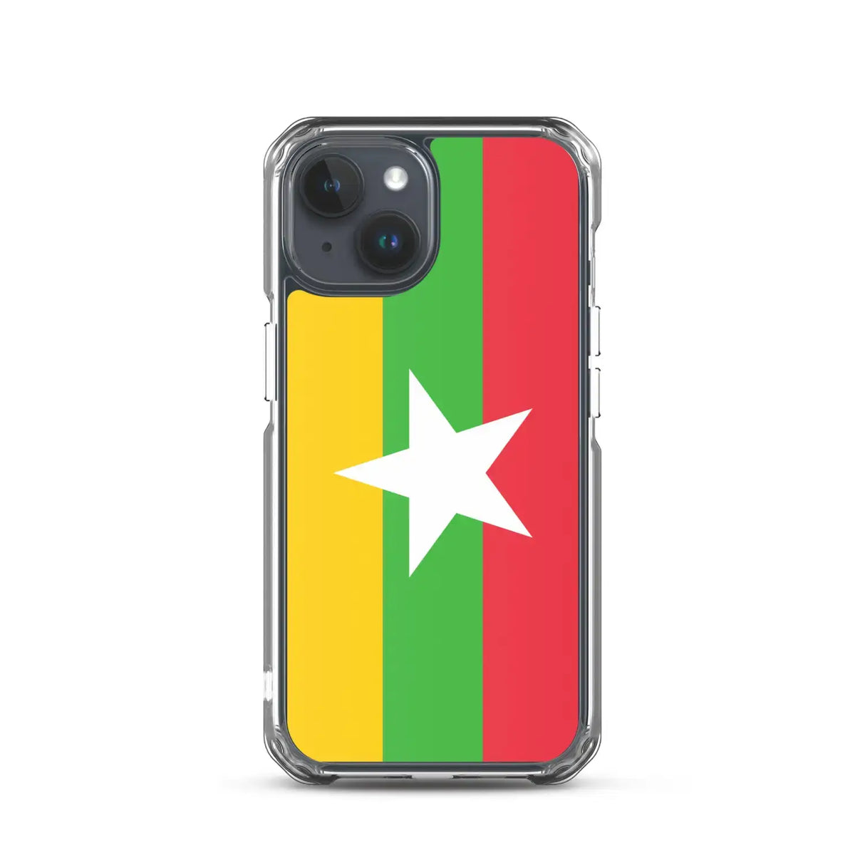 Coque iphone drapeau birmanie souple transparente antichoc