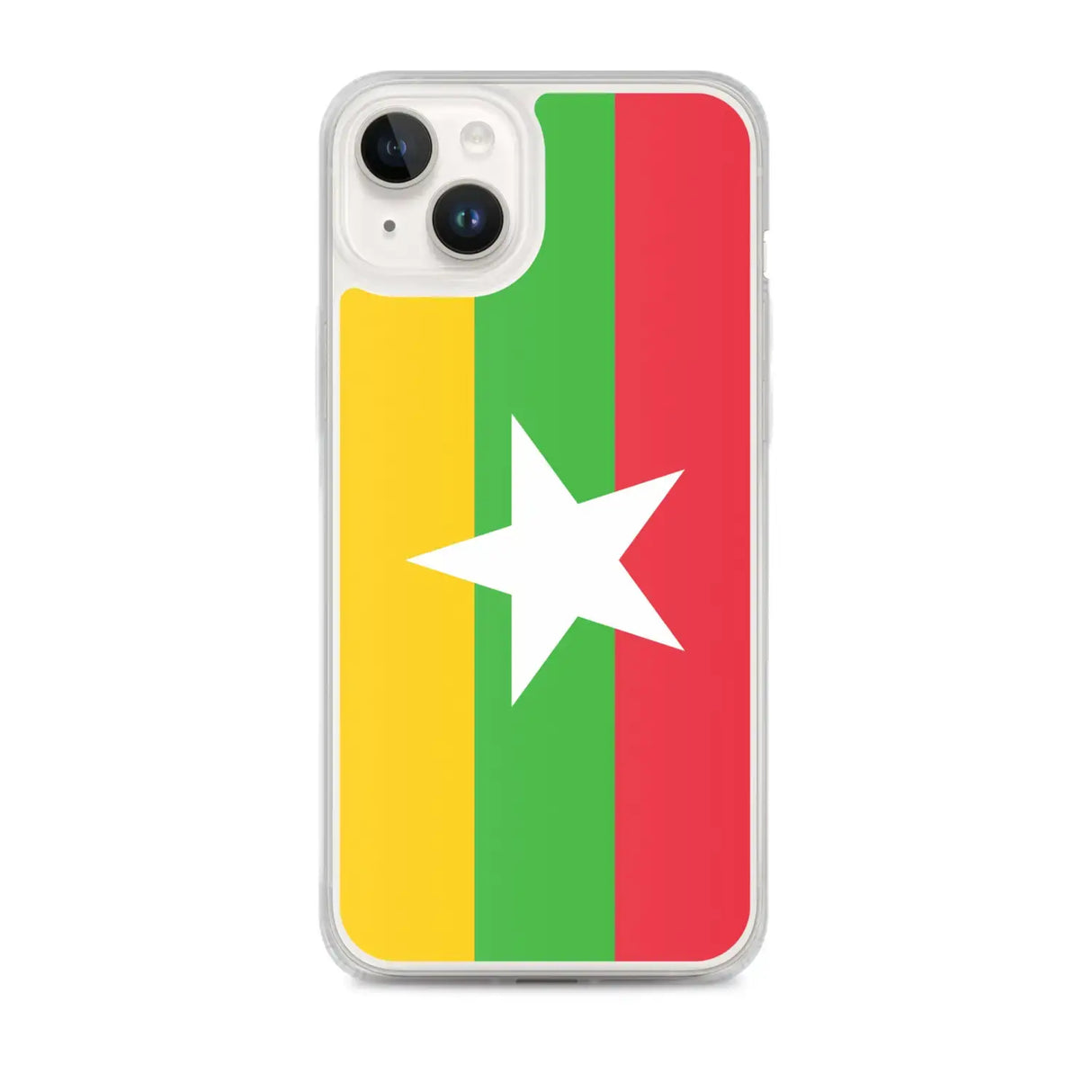 Coque iphone drapeau birmanie souple transparente antichoc