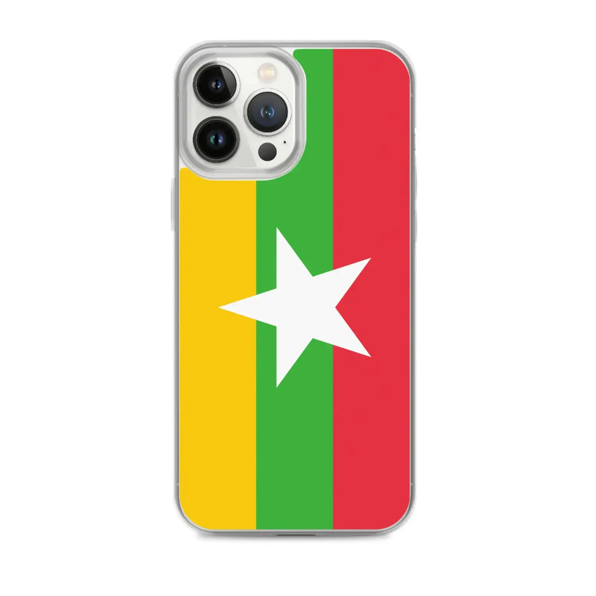 Coque iphone drapeau birmanie souple transparente antichoc