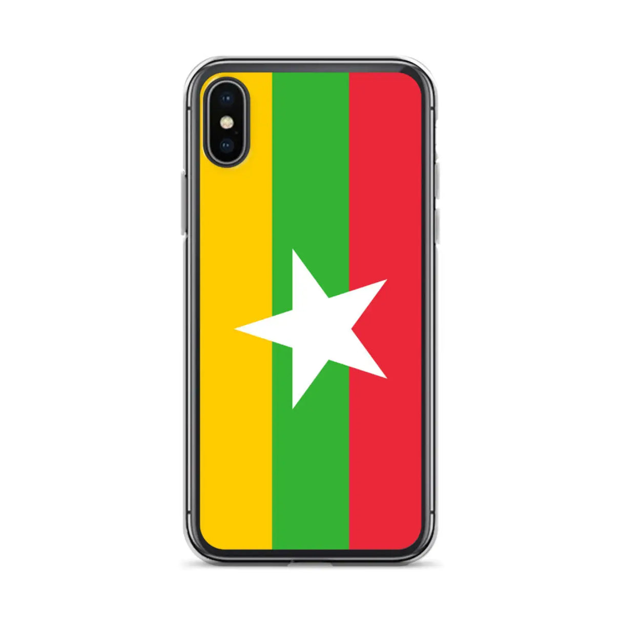 Coque iphone drapeau birmanie souple transparente antichoc