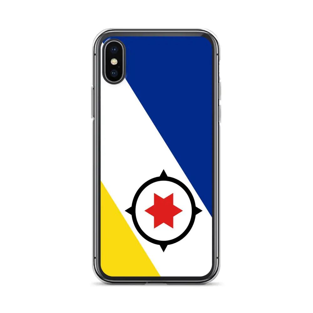 Coque iphone drapeau bonaire souple antichoc transparente