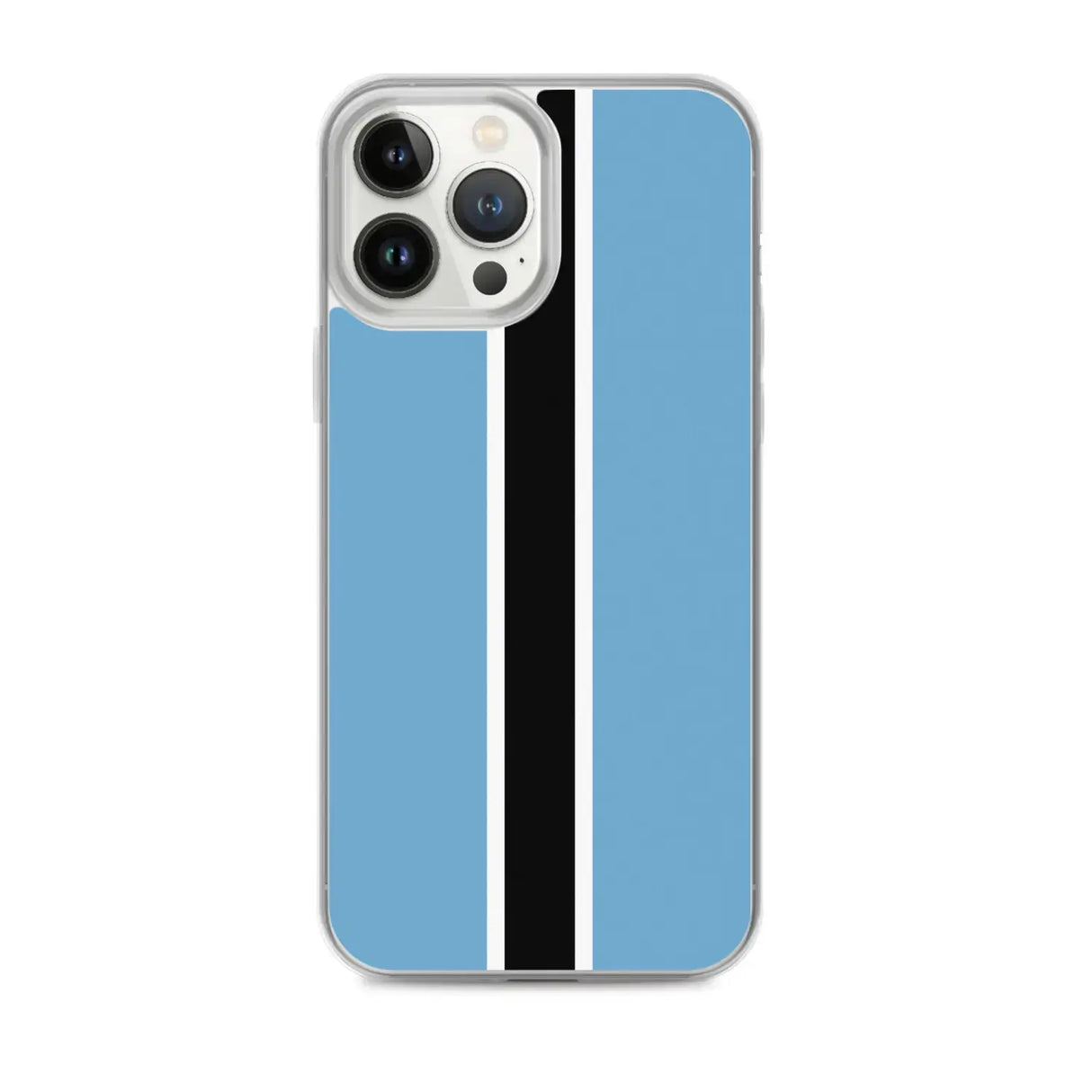 Coque iphone drapeau botswana souple antichoc transparente
