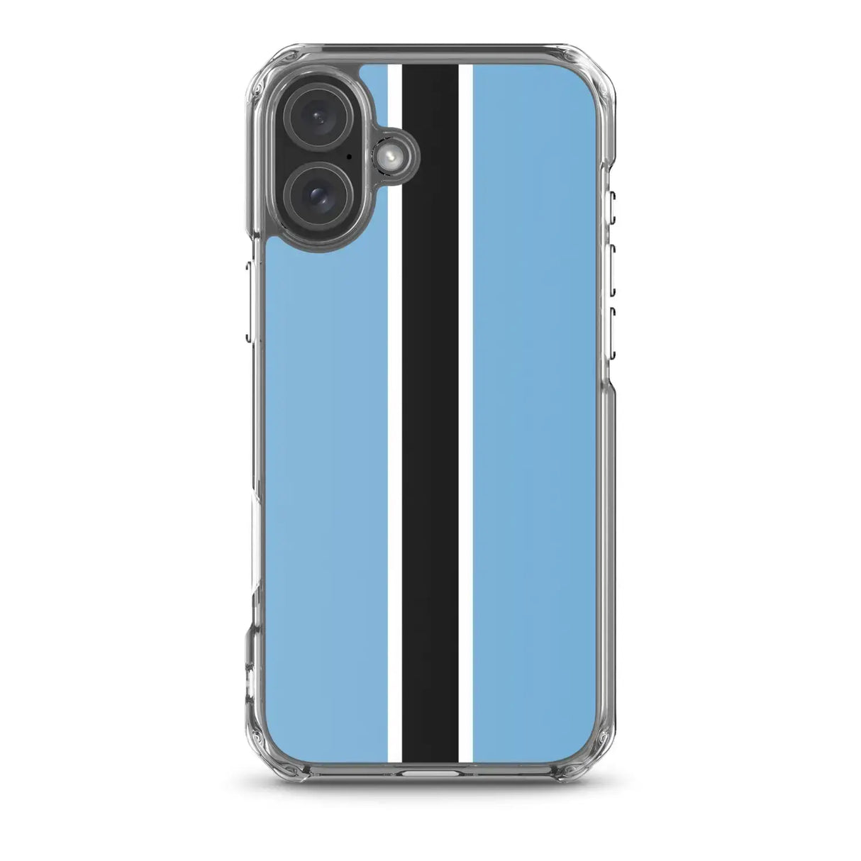 Coque iphone drapeau botswana souple antichoc transparente