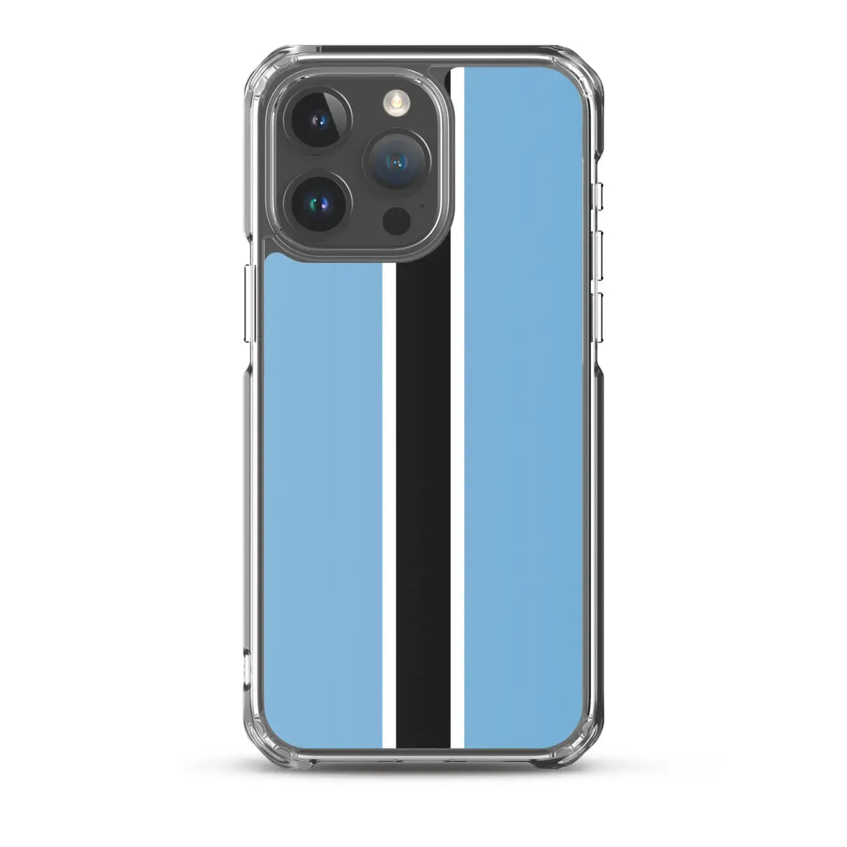 Coque iphone drapeau botswana souple antichoc transparente