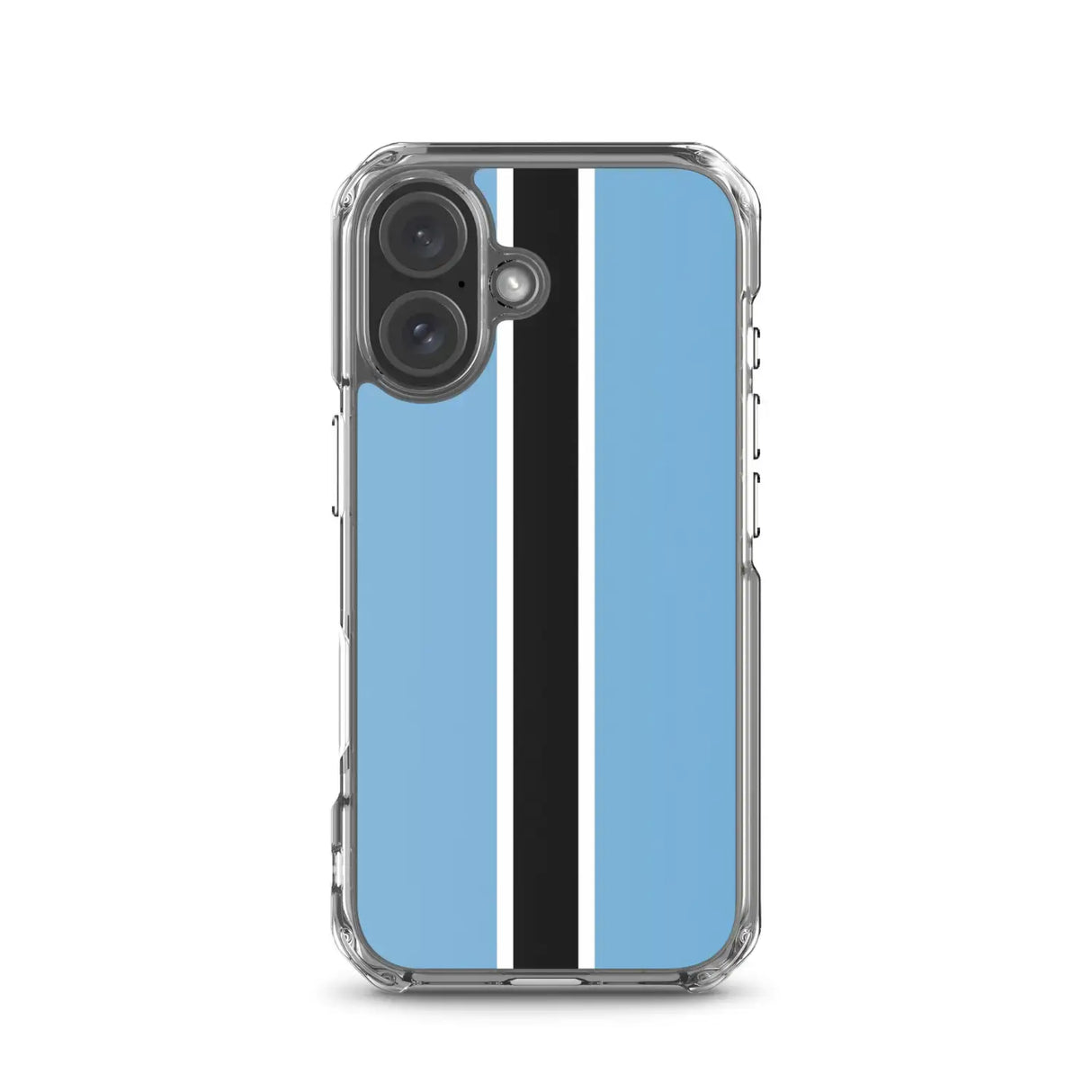 Coque iphone drapeau botswana souple antichoc transparente