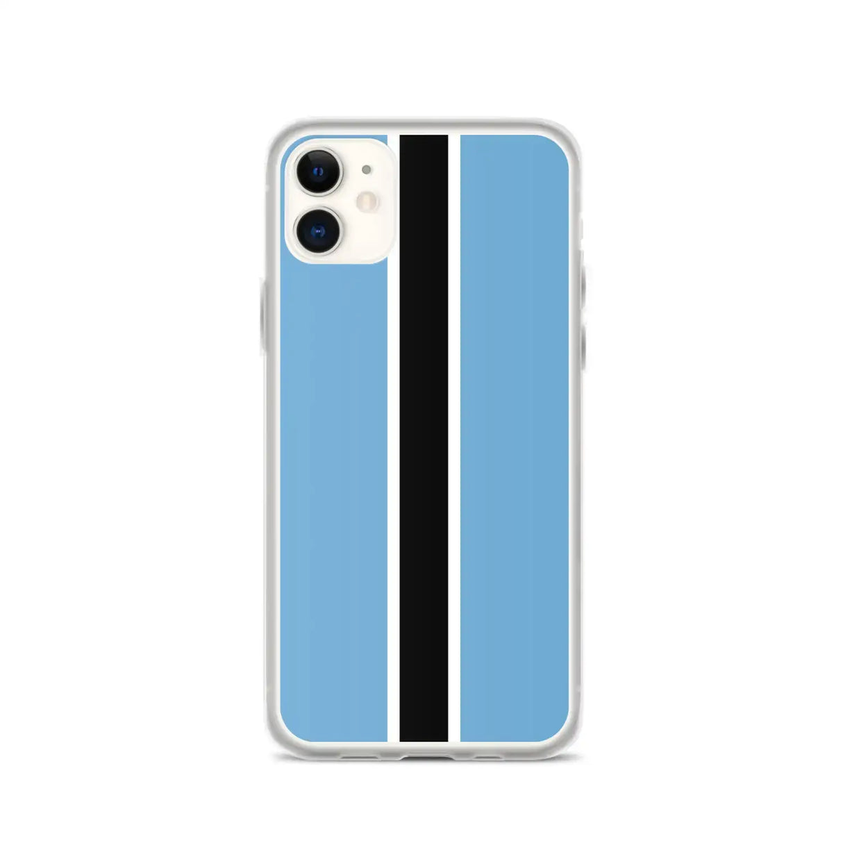 Coque iphone drapeau botswana souple antichoc transparente