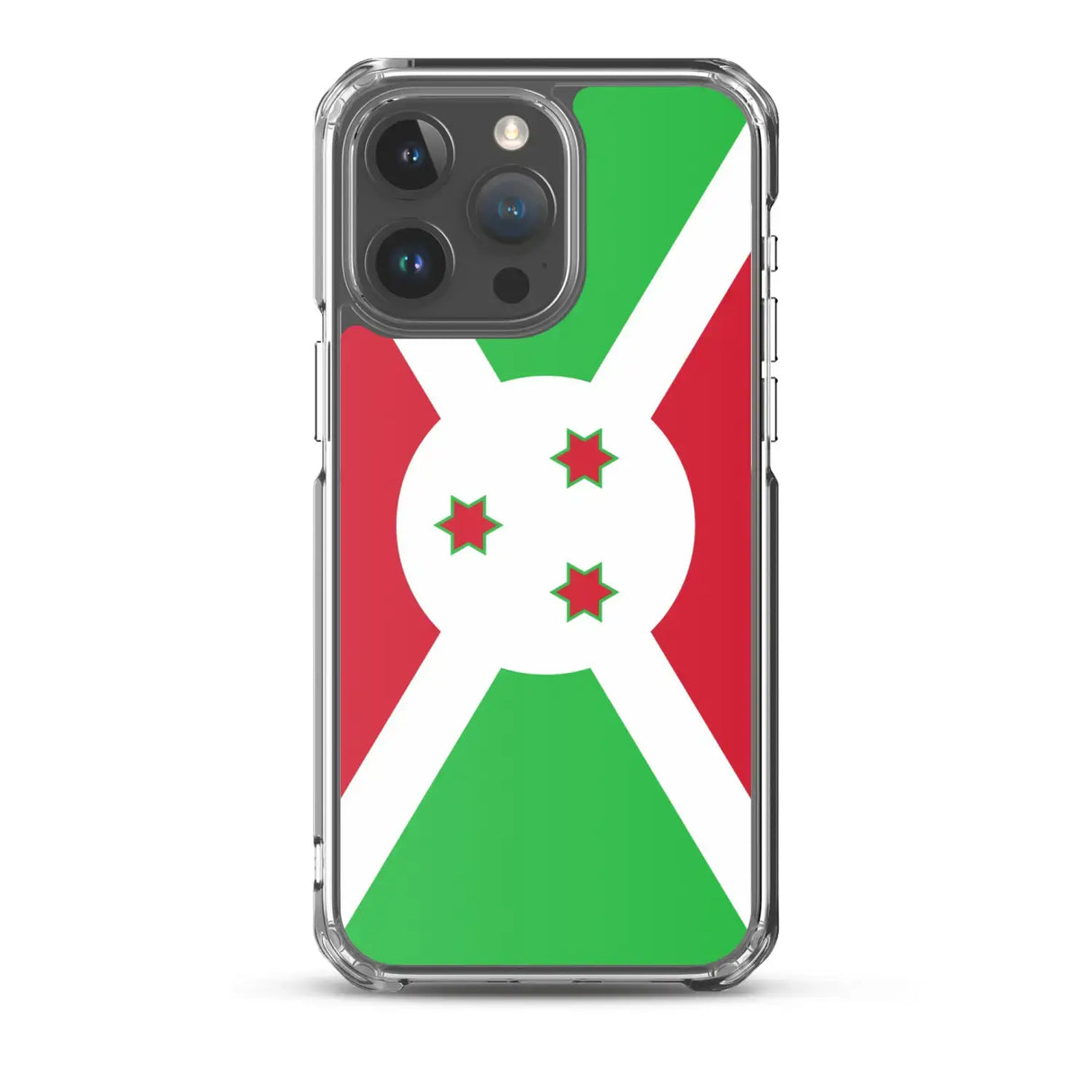 Coque iphone drapeau burundi souple antichoc transparente