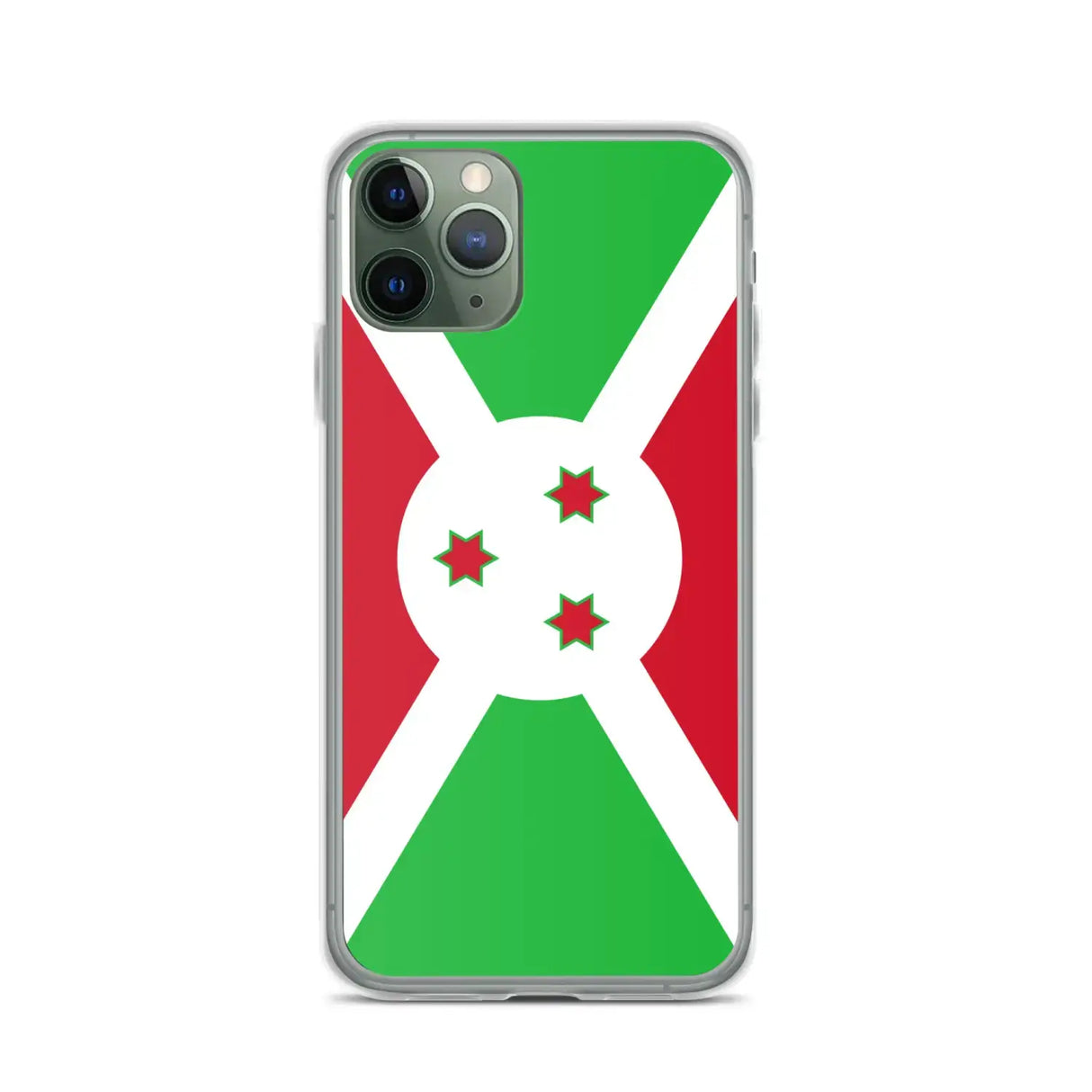 Coque iphone drapeau burundi souple antichoc transparente