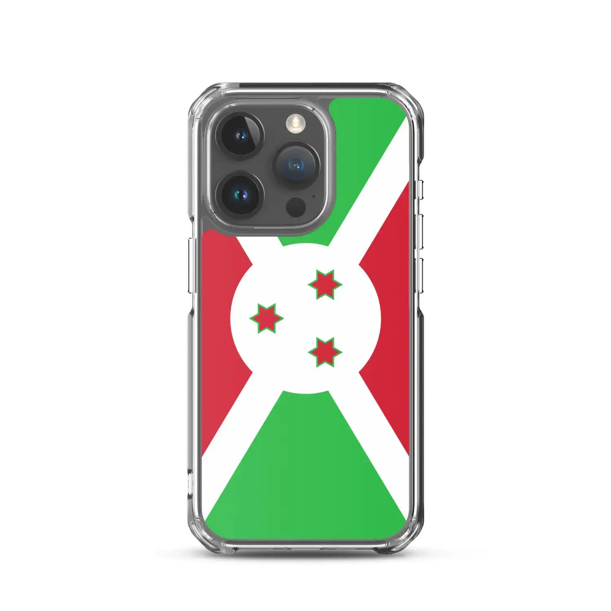 Coque iphone drapeau burundi souple antichoc transparente