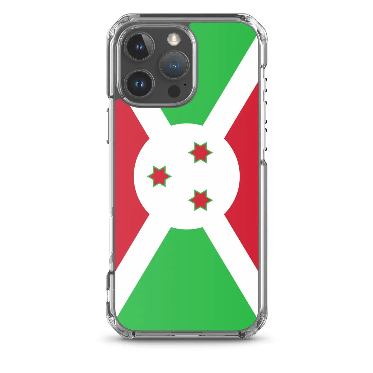 Coque iphone drapeau burundi souple antichoc transparente